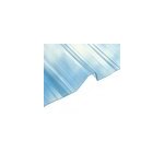Plaque de toiture polycarbonate nervure l. 1. 06xl. 2m, p. 0. 63mm transparent (lot de 5pcs )