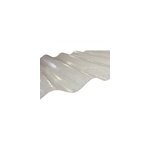 Plaque de toiture polyester petite ondulation l. 0. 90m x l. 2. 5m p. 0. 8mm translucide 5pcs