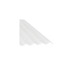 Plaque de toiture pvc petite onde l. 0. 90 x l. 3m, p. 0. 8mm, transparent 5pcs
