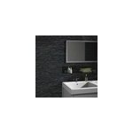 Plaquette de parement snow black pierre naturelle (vendue au carton)