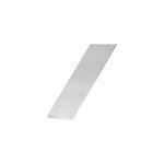 Plat aluminium anodisé coloris inox 50 x 3 mm, 2 m Plat aluminium anodisé coloris inox 50 x 3 mm, 2 m