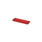 Plateau day r plastique rouge 50 cm deroma
