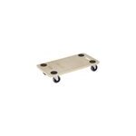 Plateau roulant rectangulaire diall tr01 peuplier charge max 200 kg Plateau roulant rectangulaire diall tr01 peuplier charge max 200 kg