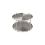 Plateau tournant double l. 26, 5 cm x h. 16 cm inox