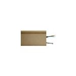 Plinthe passe - c�ble � couvercle arrondi mdf 244 x 11 cm, �p. 18 mm