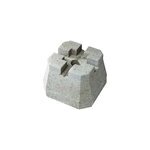 Plot en bton pour dalle de terrasse 28 x 28 x h. 20 cm 25kg