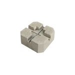 Plot bton pour terrasse blooma 24 x 24 x h. 10 cm