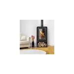 Po�le � bois en acier bestove pull 7kw noir 67m�