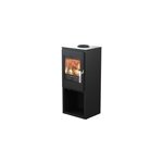 Po�le � bois en acier supra jacco sur buchet noir en vermiculite 5kw 60m�