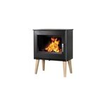 Po�le � bois en fonte supra udo noir en fonte 9kw 180m�
