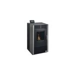 Pole  granuls de bois bestove nemo gris et noir 6 kw