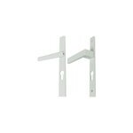 Poignée alu blanc et clés pour porte fenêtre avec volet roulant pvc blanc Poignée alu blanc et clés pour porte fenêtre avec volet roulant pvc blanc