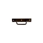 Poign�e sur platine afbat acier noir l. 120 mm