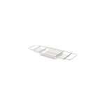 Pont de baignoire msv coloris gris en acier inoxydable l. 68, 5 x h. 5, 5 cm Pont de baignoire msv coloris gris en acier inoxydable l. 68, 5 x h. 5, 5 cm