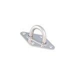 Pontet inox pour voile d'ombrage morel