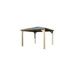 Pool house fixe bois habrita thb3535. 0 3, 79 x 3, 79 m