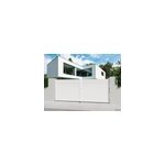 Portail aluminium nazaré blanc - 400 x h. 163, 4 cm Portail aluminium nazaré blanc - 400 x h. 163, 4 cm