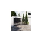 Portail barreaudé coulissant aluminium neva klikstrom + motorisation somfy l. 360 x h. 160 cm gris anthracite ... Portail barreaudé coulissant aluminium neva klikstrom + motorisation somfy l. 360 x h. 160 cm gris anthracite ...