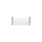 Portail battant pvc blanc rosière bas plein cadre aluminium l 3, 5m x h 1. 25m / 1, 40m Portail battant pvc blanc rosière bas plein cadre aluminium l 3, 5m x h 1. 25m / 1, 40m