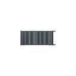 Portail coulissant l. 3, 6 m cotentin en aluminium gris anthracite