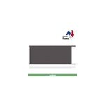 Portail coulissant aluminium alpes gris antique 300 x h. 171 cm