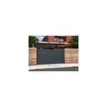 Portail coulissant aluminium nazaré anthracite - 360 x h. 163, 4 cm Portail coulissant aluminium nazaré anthracite - 360 x h. 163, 4 cm