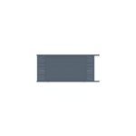 Portail coulissant motoris� frejus double onde 350x142, 3 cm gris anthracite 7016 jardimat