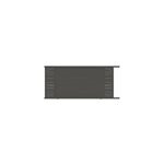 Portail coulissant motoris� frejus double onde 350x166, 8 cm cm taupe 7039 neva taupe jardimat