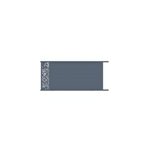 Portail coulissant motoris� frejus v�g�tal 350x166, 8 cm gris anthracite 7016 jardimat