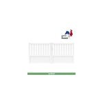 Portail jardimat aluminium garonne blanc 9016 - 300 x h. 140 cm