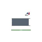 Portail jardimat coulissant aluminium alpes gris anthracite - 350 x h. 160 cm