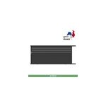Portail jardimat coulissant aluminium alpes trio noir - 350 x h. 160 cm