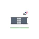 Portail jardimat coulissant aluminium courtrai gris 7016 - 350 x h. 142 cm
