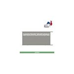 Portail jardimat coulissant aluminium neva 2 gris 7039 - 350 x h. 174 cm Portail jardimat coulissant aluminium neva 2 gris 7039 - 350 x h. 174 cm