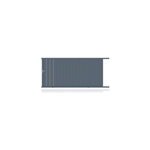 Portail jardimat coulissant aluminium valois gris 300 x h. 180 cm