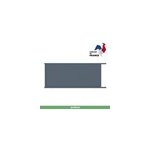 Portail jardimat coulissant motoris aluminium alpes gris anthracite - 300 x h. 160 cm