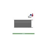 Portail jardimat coulissant motoris aluminium alpes trio gris antique - 400 x h. 160 cm