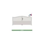 Portail jardimat pvc arlay chapeau de gendarme blanc 9016 - 300 x h. 120 / 140 cm Portail jardimat pvc arlay chapeau de gendarme blanc 9016 - 300 x h. 120 / 140 cm
