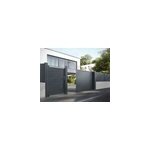 Portail motoris coulissant jardimat alpes gris anthracite ral 7016, 350 x 160 cm