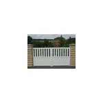 Portail pvc naussac blanc - 300 x h. 150 cm Portail pvc naussac blanc - 300 x h. 150 cm