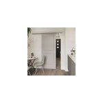 Porte coulissante camargue blanc h. 204 x l. 83 cm