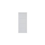 Porte coulissante connemara 4 panneaux blanc h. 204 x l. 83 cm