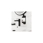 Porte distributeur de savon mural noir goodhome elland