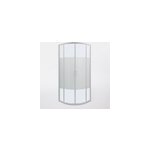Portes de douche angle circulaire cooke & lewis onega s�rigraphi� 90 x 90 cm