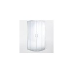 Portes de douche angle circulaire cooke & lewis onega transparent 90 x 90 cm