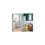 Porte de douche en angle cooke & lewis zilia transparent 90 cm