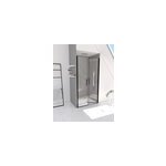 Porte de douche battante noir galedo saloon 70cm