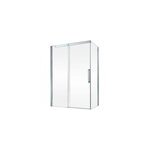 Porte de douche coulis. droite + paroi fixe 120x80 cm, schulte manhattan