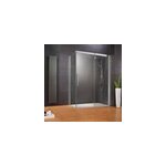 Porte de douche coulissante avec paroi lat�rale ouverture droite l. 160 + 90xh. 200 cm verre anticalcaire, ...