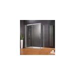 Porte de douche coulissante avec paroi lat�rale ouverture gauche l. 160 + 90xh. 200 cm verre anticalcaire, ...